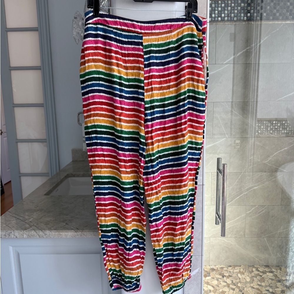 Farm Rio Rainbow Striped Joggers - Picture 11 of 13